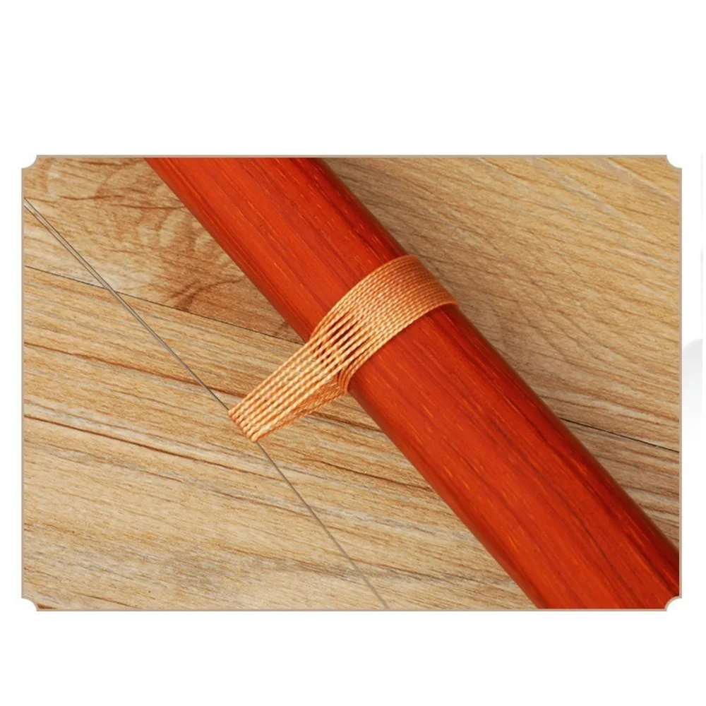 Traditional Ebony Erhu Set 2 Strings Red Adult Mahogany Violin Long Head Musical Instrument Accessories
