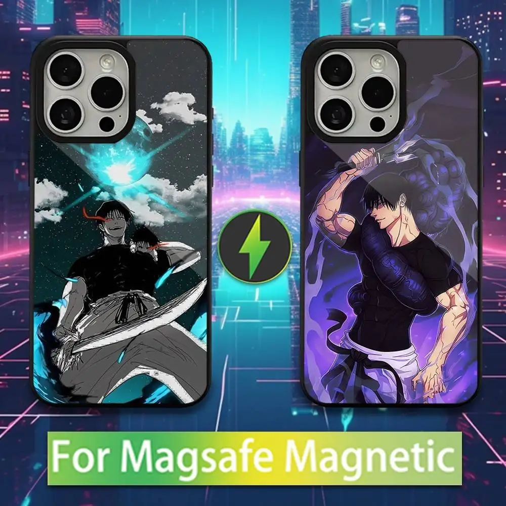 

T-Toji Anime F-Fushiguro Case For iPhone 16,15,17,14,13,12,11,Pro,Max,Plus,Mini,Magsafe,Magnetic Wireless Charging Case