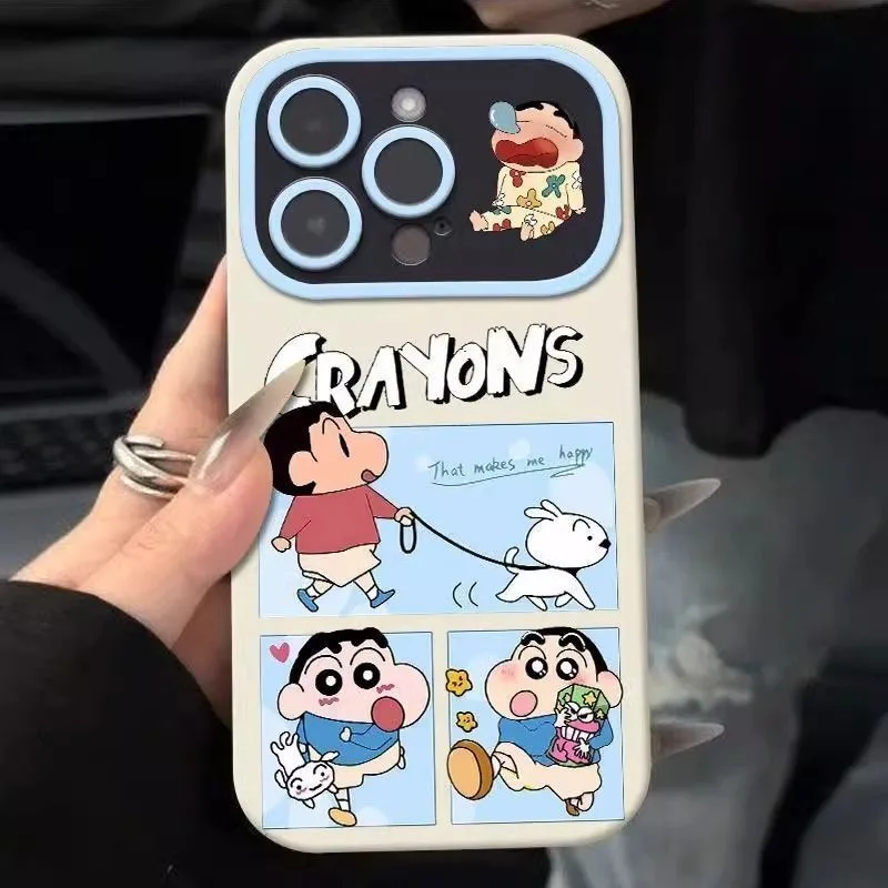 

Cute Crayon Shin-chan Case for IPhone 17 Pro Max 17 Air 16Pro Shockproof Case IPhone 17Pro 16Plus Apple 15/14/13 Protective Case