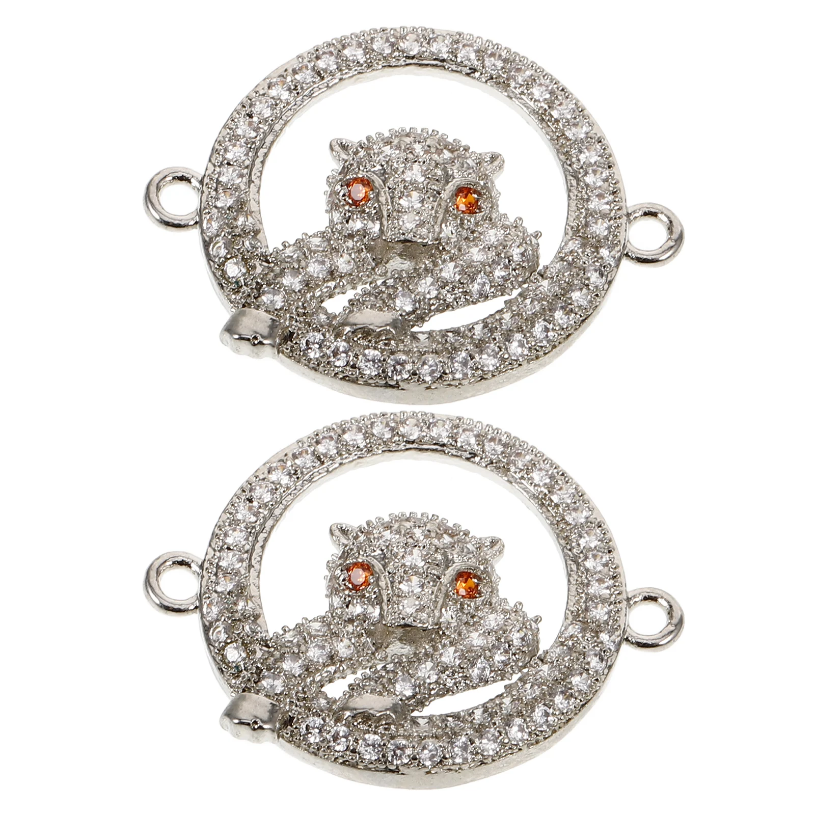 

2pcs Snake Head Connector Jewelry Clasp Bracelet Necklace Safety Extension Replacement Polished Smooth Easy Install for Necklace