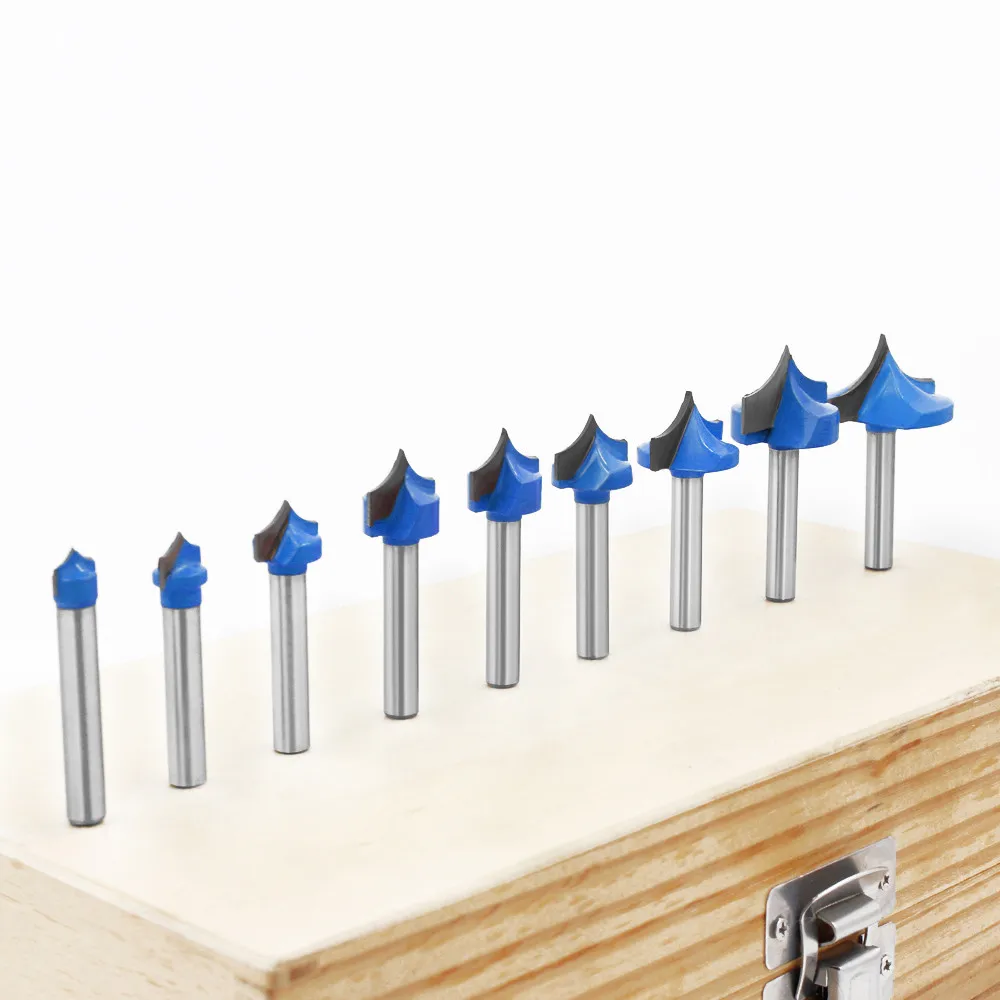 LAVIE 1pc 6mm Shank CNC Round Nose Bits Round Point Cut Bit Shaker Sharp Cutter Solid Carbide Tools for Woodworking C06036