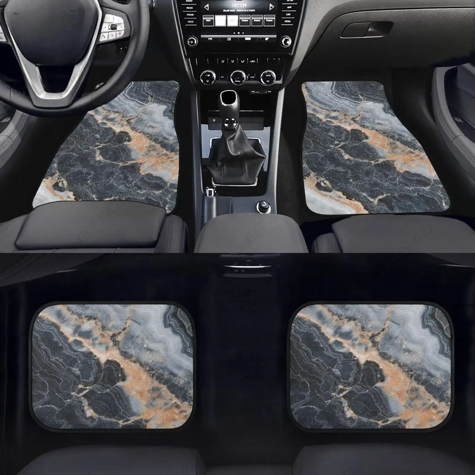 

Alfombrillas Mármol Negro Para Coches, Alfombrillas Para Brug Los Climas, Juego Alfombrillas Goma Antislizantes Para Coche,