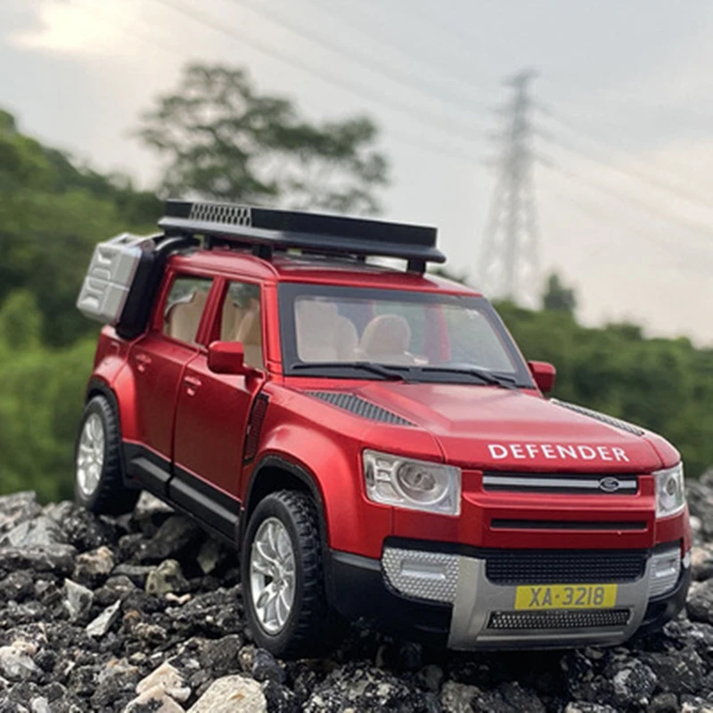 1:32 Land Rover Defender SUV Alloy Car Model Diecast & Toy Off-road Vehicle Metal Car Model High Simulation Collection Gift
