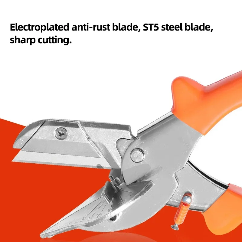 Multi Angle Miter Shear Cutter Adjustable Angle Scissors 45-135 Degree Cut Wood and PVC PE PPR Plastic Pipe Cutting Tools