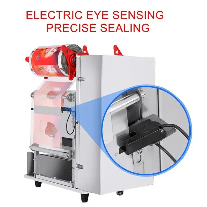 Full Automatic Heat Sealing hine Disposle Lunch Box Tray Sealer Top Equipment with ized Mold