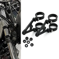 Fit For Triumph Classics Bonneville T120 T100 T120 Black Bobber Motorcycle Front Fork Tubes CNC Mount Headlight Brackets 41mm