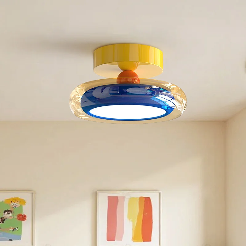 French Cream Style Bedside LED Pendant Lamp Bedroom Chandelier Retro Master Bedroom Small Pendant Light Ambience Bar Desk Lamps