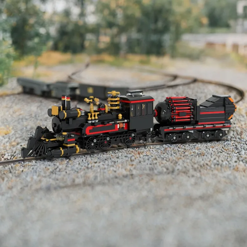 

880PCS MOC Urban Transport Construction Toy 880PCS DIY Back To The Future Time Train Educational Gift for Boys Girls
