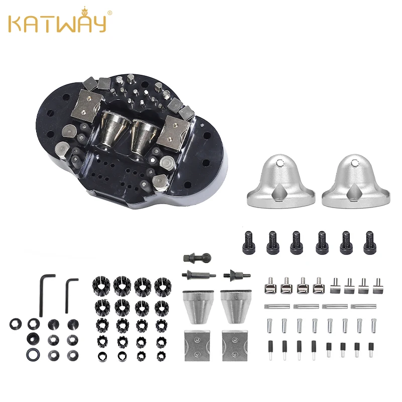 KATWAY 67 Pcs Mini Vise Ball Accessory Jewelry Making 2 kg Engraving Block Fitting Spare Parts Carve Jeweler Tools HH-A04CP