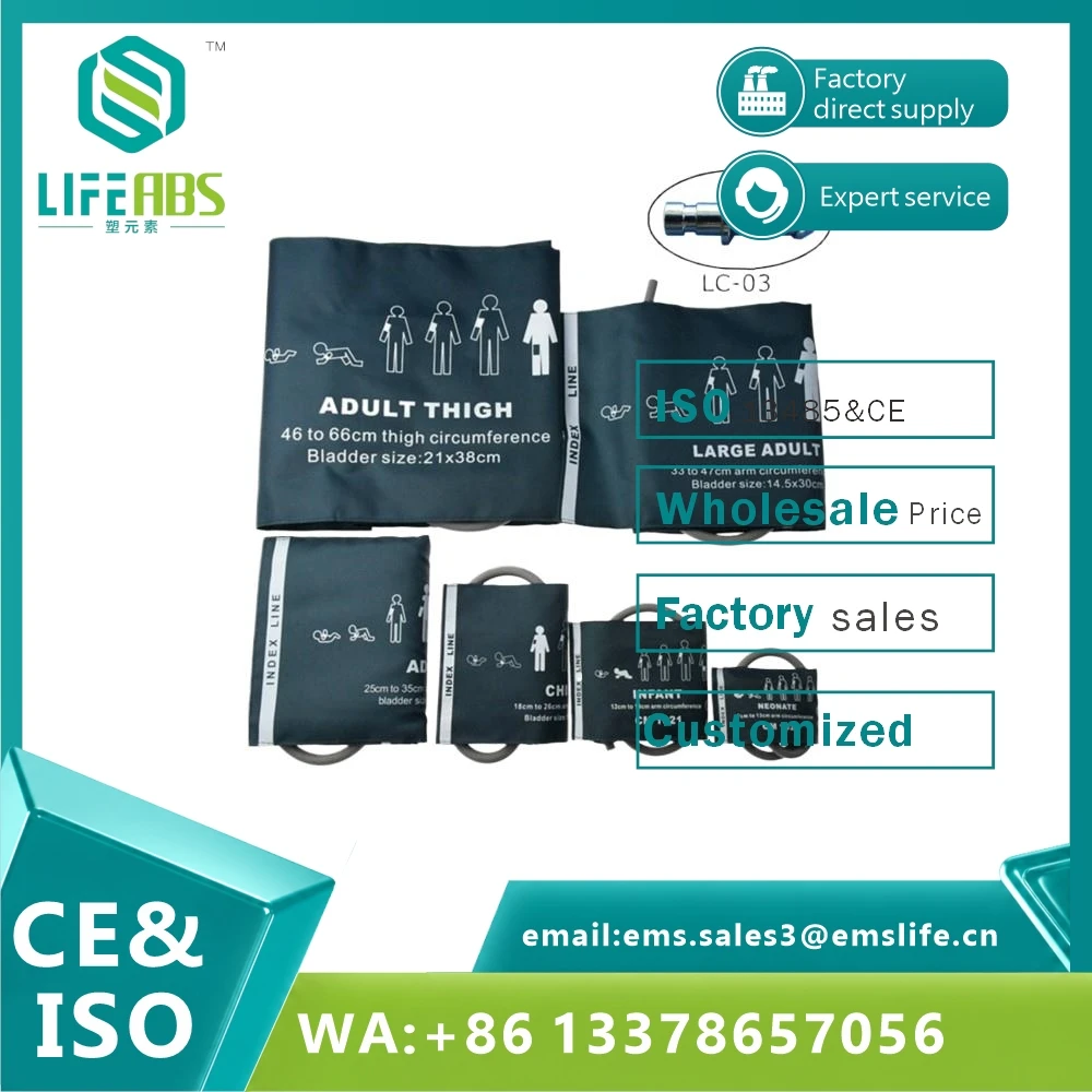Single Tube Adult Neonate Infant Child Upper Arm Medical Blood Pressure BP Cuff Accessory for Vital Signal Monitor