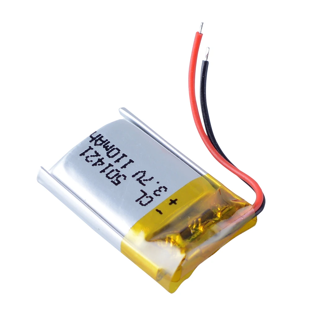 リチウムポリマー充電式リポバッテリー,3.7v,110mah,大容量,長寿命,さまざまなデバイスに適しています501522 501421