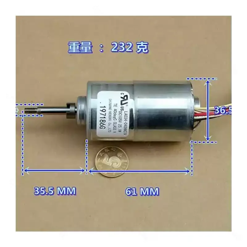 1PC For  DC 105V LA034-040NN07A  3-Phase Internal Rotor DC Brushless Motor