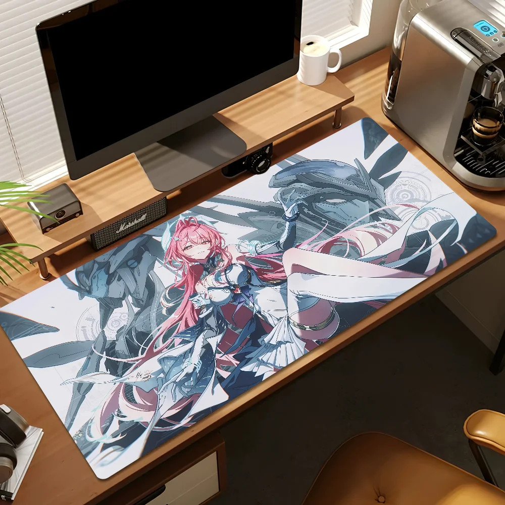 W-wuthering game Waves A-aemeath Mouse Pad Desk Mat Large Non-slip Anti-fray Keyboard Ergonomic Office Rubber PC Home Custom
