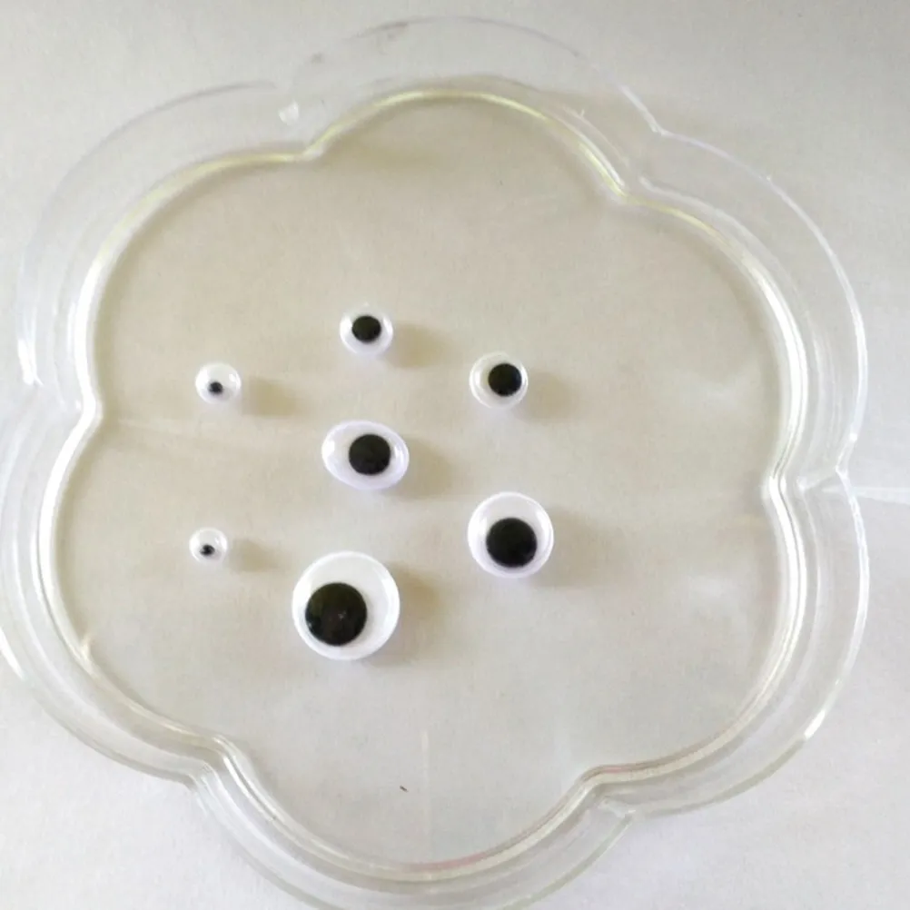 

500 шт. самоклеящихся круглых подвижных глазок-глазатиков для поделок, скрапбукинга и веселых аксессуаров