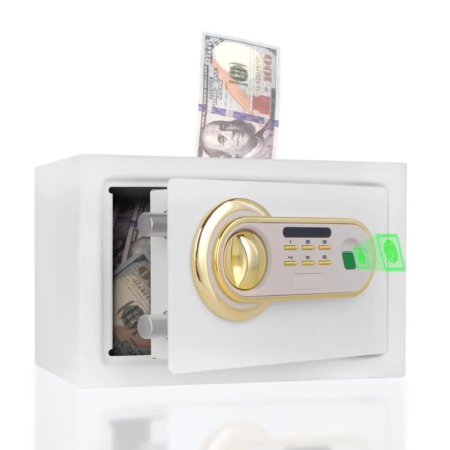 

Piggy Bank Safe for Adult, Biometric Large Metal Money Bank, Boy and Girl Coin Jar for Honeymoon Trips, Birthday Gifts, College