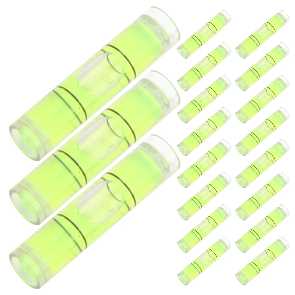 100 Pcs High Precision Bubble Ruler Spirit Level Tool Small Horizontal Measuring Instruments for Brick Lining Floor