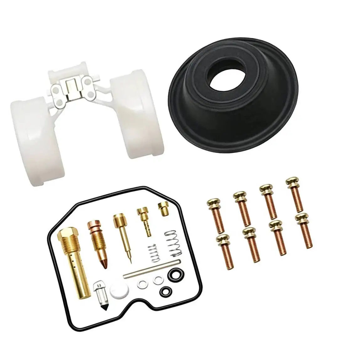 4 Sets G-44120 Motorcycle Carburetor Carb Repair Rebuild Kit with Diaphragm Float Fit For Kawasaki ZRX1100 ZRX1200 GPz1100