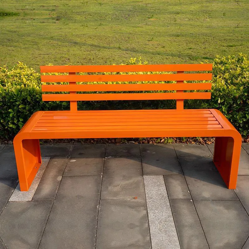 

Park outdoor back chair shopping mall bench outdoor bench indoor and basketball court preservative wood seat