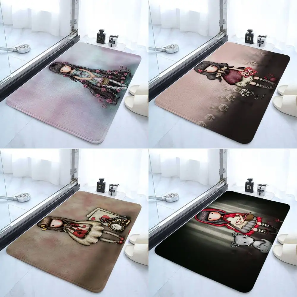 

G-Gorjuss C-Coloriage Floor Mat Art Carpet Rug For Bedroom Living Room Sofa Home Doormat Decor,Large Kid Non-slip Floor Mat