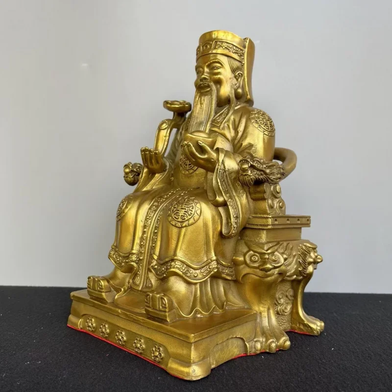All-copper figurine, available in large small sizes, a statue of the God of Fortune Earth for home worship and