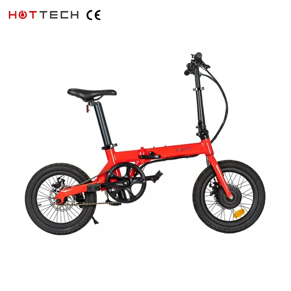 

Hottech Ebike 250W Electric Bike Folding Ebike 36V 16 Inch Electric Bicycle