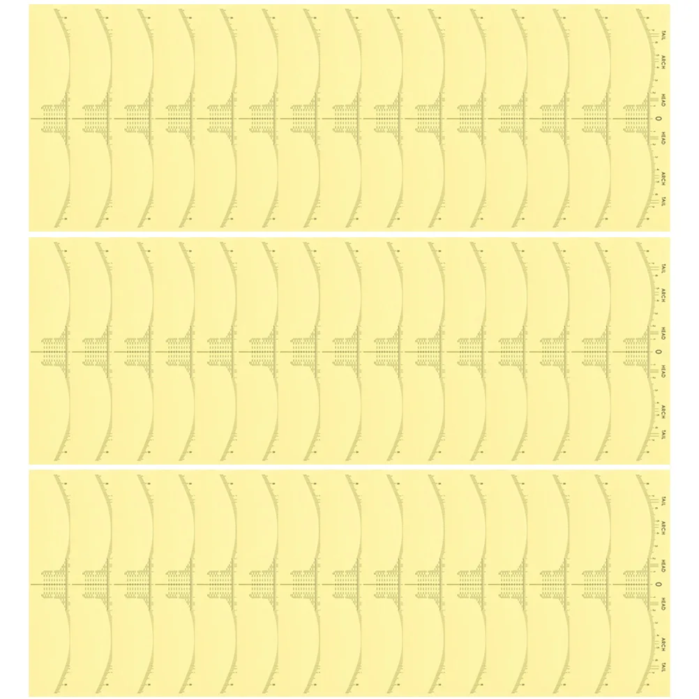 

100pcs Disposable Eyebrow Stencil Kit Professional Brow Ruler For Women Eyebrow Shaping Tool Measuring Line Positioning Makeup