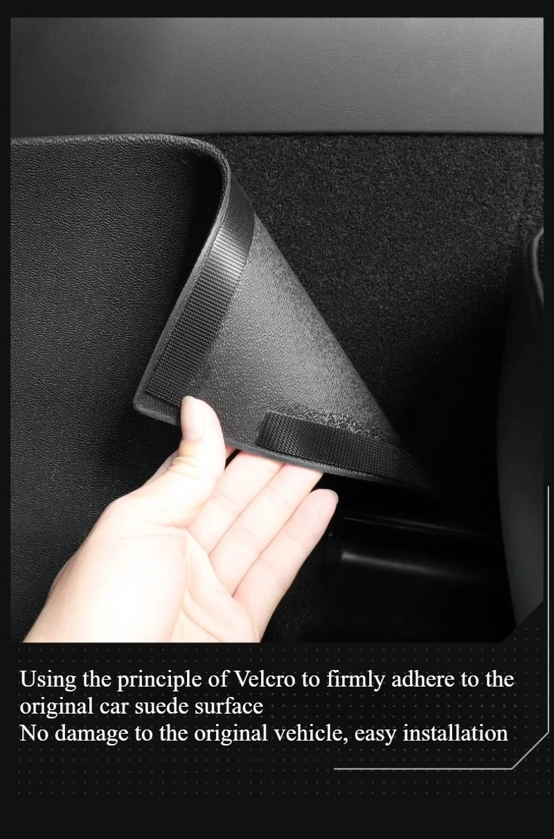 Für Tesla Model YL/Model Y Juniper 2026 Mittelkonsole Seitliche Anti-Kick-Pads TPE Hintere Luftauslass-Abdeckung Schmutzabweisende Schutzmatten – Detail 12