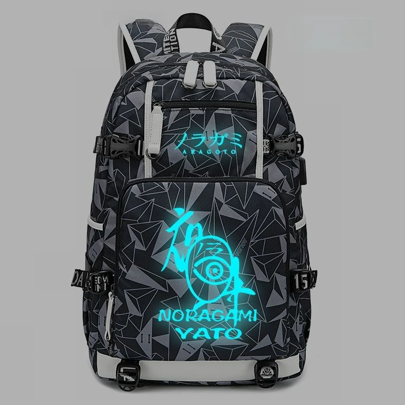 Neuer Noragami Yato Hiyori Iki Bishamon Rucksack, hochfarbiger Animations-Cartoon, sekundär bedruckt, große Kapazität, tragbarer Schulrucksack – Detail 3