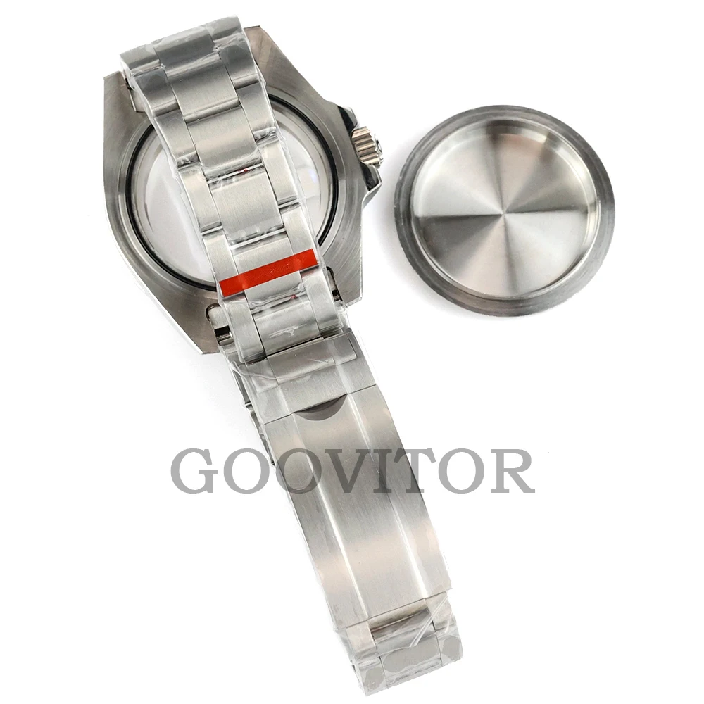 10ATM Dive 40mm Case Fit SUB GMT NH35 NH34 NH36 NH38 Movement 28.5mm Dial Stainless Steel Brushed Oyster Strap Sapphire Glass