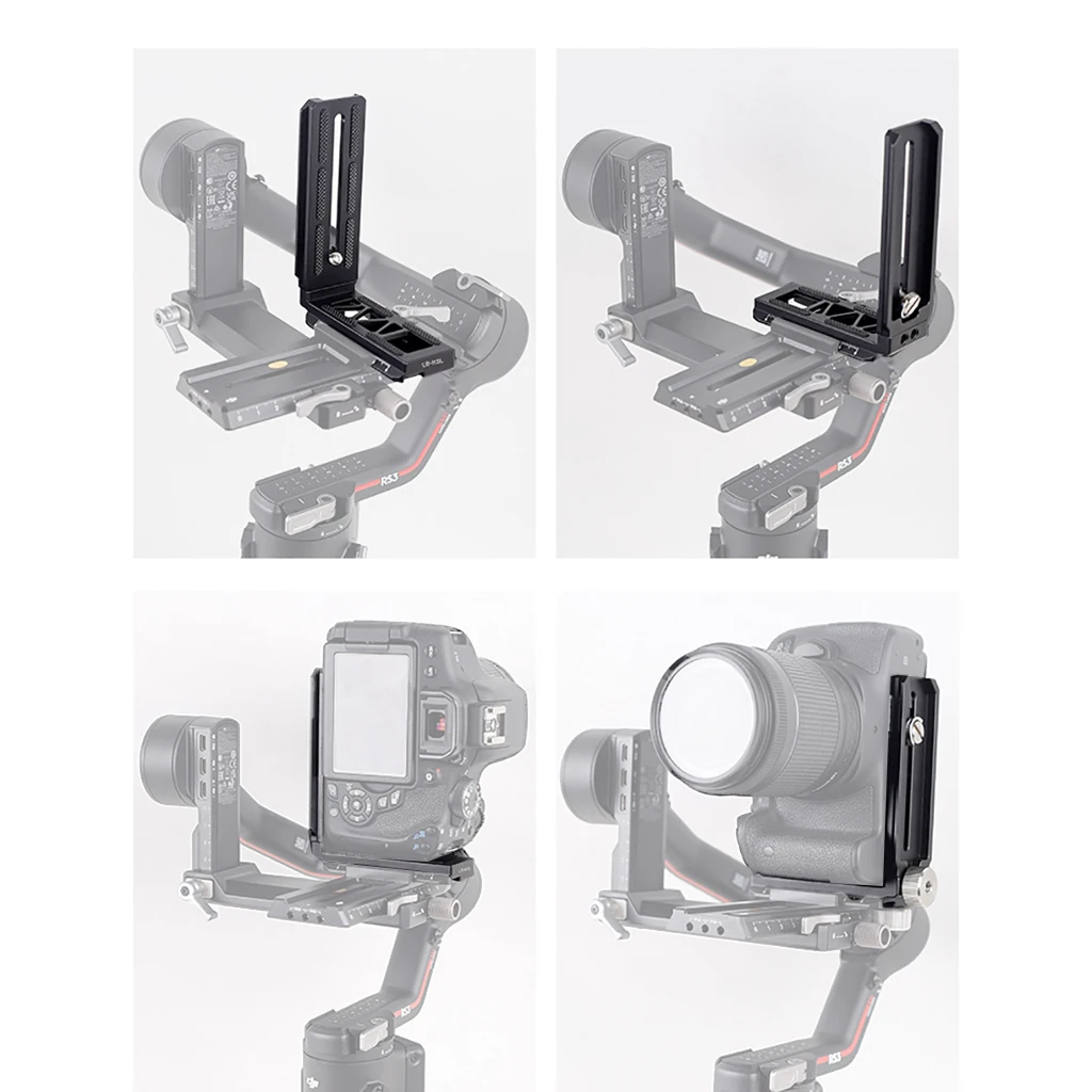 1/4 สกรู L Bracket กล้องติดตั้ง QUICK RELEASE PLATE เปลี่ยนสําหรับ DJI Ronin S2/SC2/S3 Gimbal แนวตั้ง Stabilizer อุปกรณ์เสริม