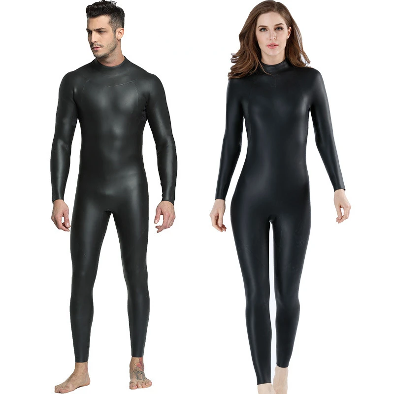 3mm Smooth Leather Diving Suit CR+super Elastic Thick One-piece Diving Suit Surfing Suit Cold Resistant and Warm