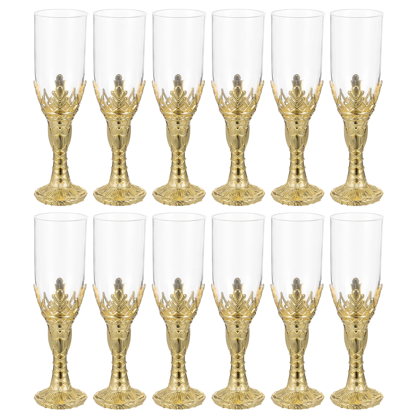 

12Pcs Rustic Wedding Chalice Goblets Church Altar Communion Cups Vintage Wine Drinking Goblets Party Wedding Reception Cup