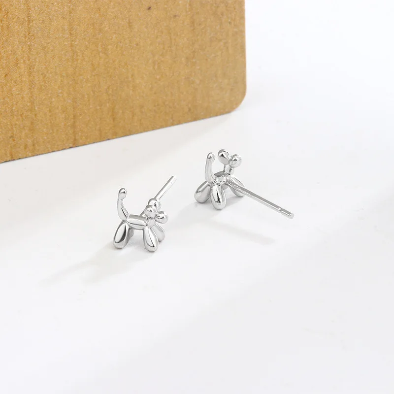 Creative Gold Silver Color Cute Little Animal Stud Earrings For Women Simple Playful Earring Jewelry Daily Wear Accessories