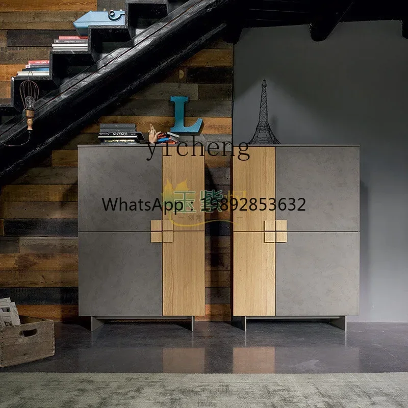 TQH minimalist dining side cabinet decorative cabinet Italian locker personalized creative side  paint storage cabinet
