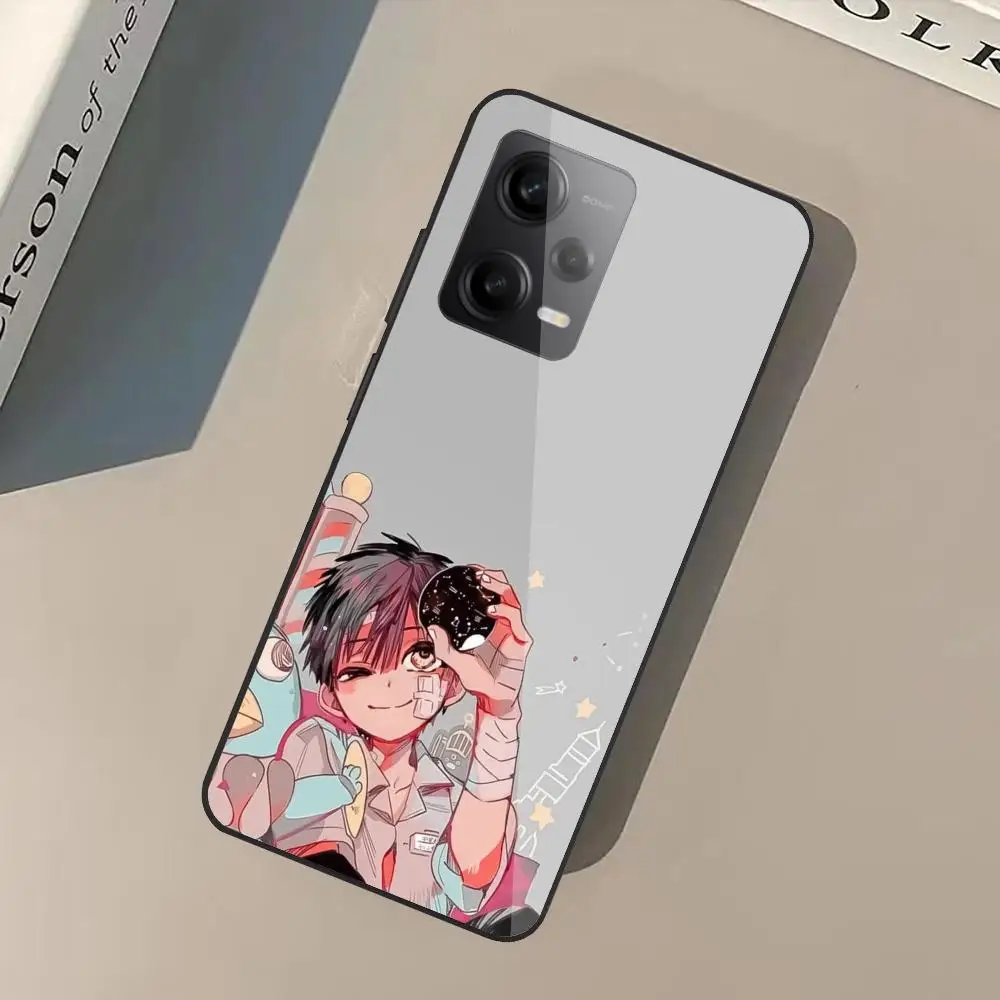 

T_toilet-B_bound H_ganako-k_kun Phone Case For Redmi Note 13 Pro Plus 12 11 A3X A1 A2 13C 12C Black Glass Cases