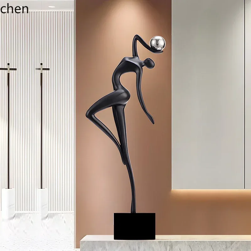 HYS Entrance Cabinet Abstract Art Figure Tall Living Room Entry Sculpture High-End