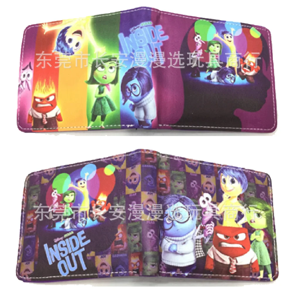 Disney Inside Outs Card Wallet Disney Film Print Passport Cover for Men ID Cardholder Kids Coin Purse Slimwallet Holders Bags