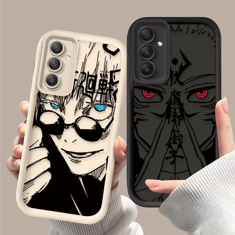 Anime Jujutsu Kaisen Phone Case for Samsung Galaxy S24 S23 S22 S21 Ultra Plus FE A54 A34 A14 A73 A53 A33 5G Soft Silicone Cover - náhled 2