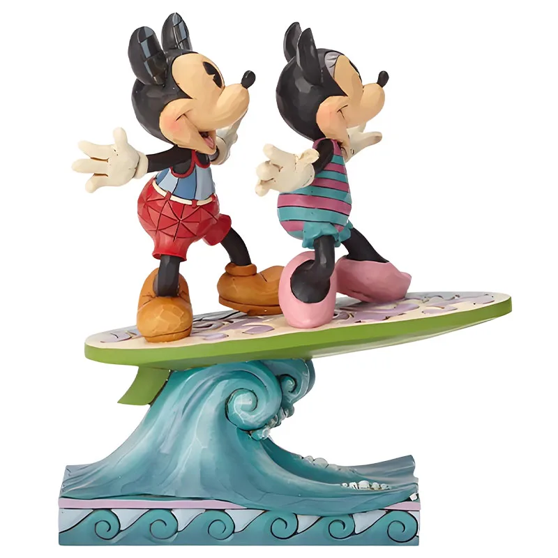 ديزني الأصلي المرآب عدة ميكي ميكي ماوس تصفح ميكي وميني 190 مللي متر شخصيات كرتونية لعب للأولاد هدية نموذج الحلي