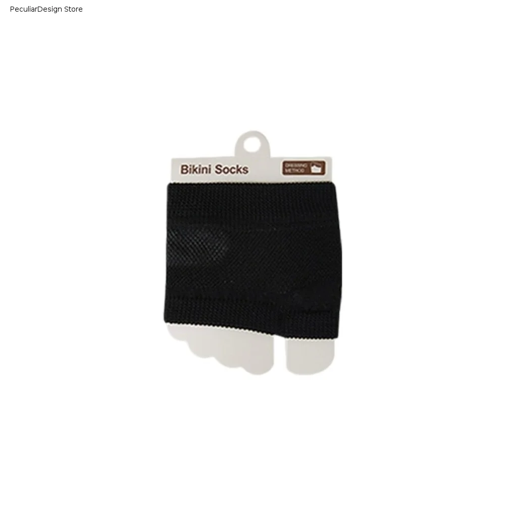 Fashion Breathable Mesh Forefoot Socks Anti-slip Silicone Soft Half Feet Socks Invisible Splitting Toes Toe Socks Men
