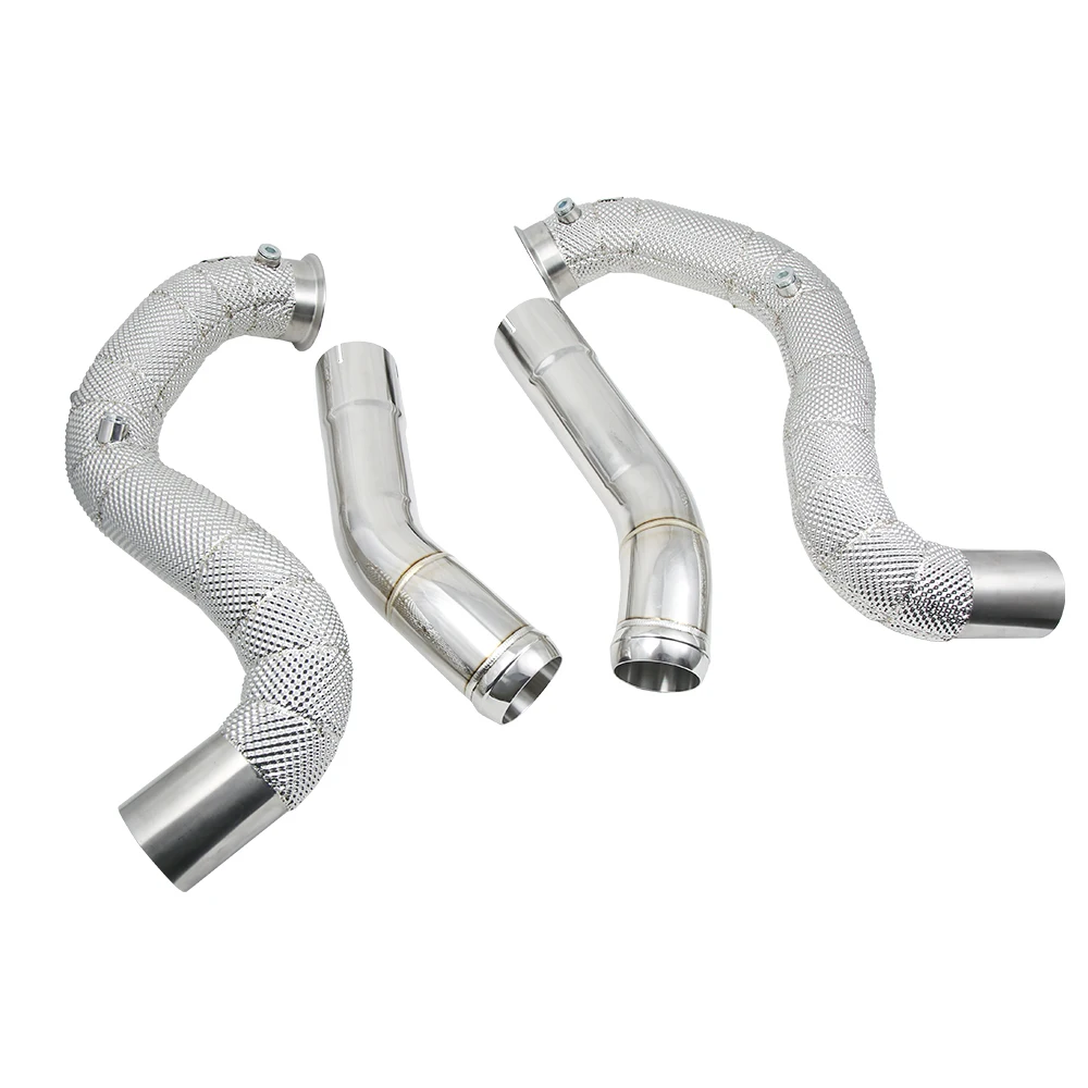 

KYOSTAR Racing Downpipe Выхлопная труба для Mercedes Benz C63 C63S W205 V8 4.0TT M177 AMG Downpes Тестовая труба