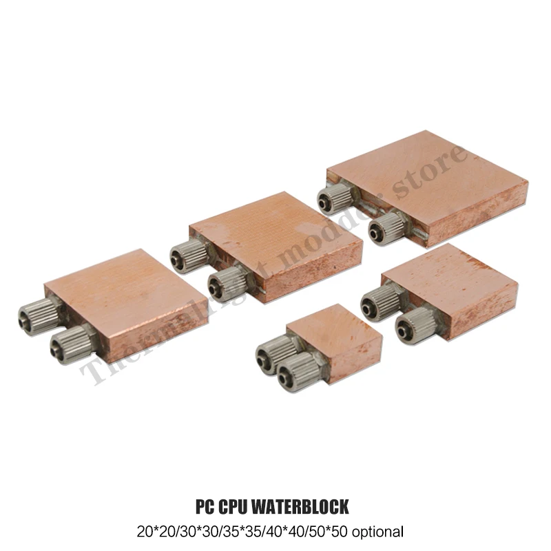 Laptop Water Block TEC Watercooler Copper Semiconductor Refrigeration 40X40 30X30 50X50 Notebook Cooling Radiator