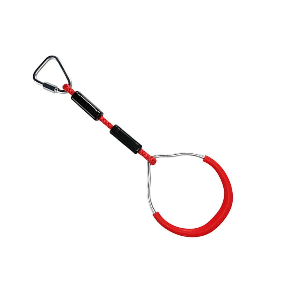 2Pcs Colorful Swing Gymnastic Rings Strong Climbing Rings Obstacle Course Kids Outdoor Fitness Ring Set Backyard