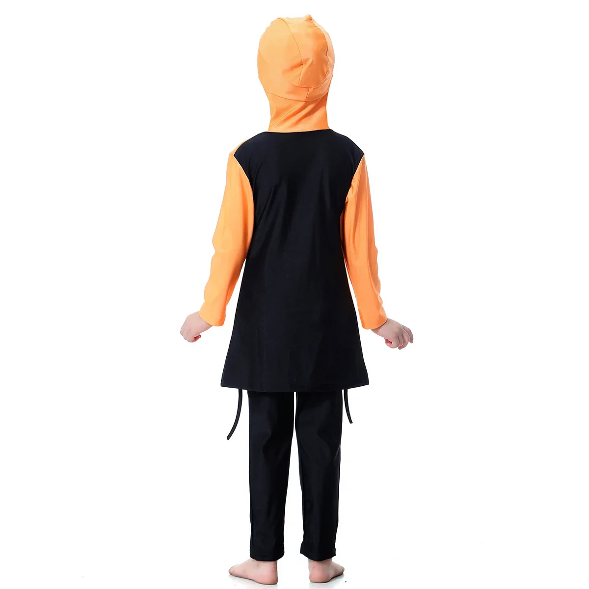 Burkini Femme Musulmane Maillot De Bain Girls Muslim Swimwear Kids Islam Swimsuit Beachwear Suit Burkinis Hooded Tops and Pants