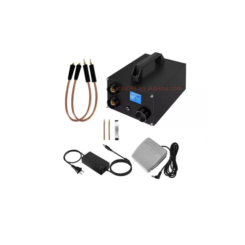 0.3mm Portable High-power Handheld Energy Storage Spot Welder Dual Pulse Weld 5V 2100A Capacitor LCD Digital Display Spot Welder