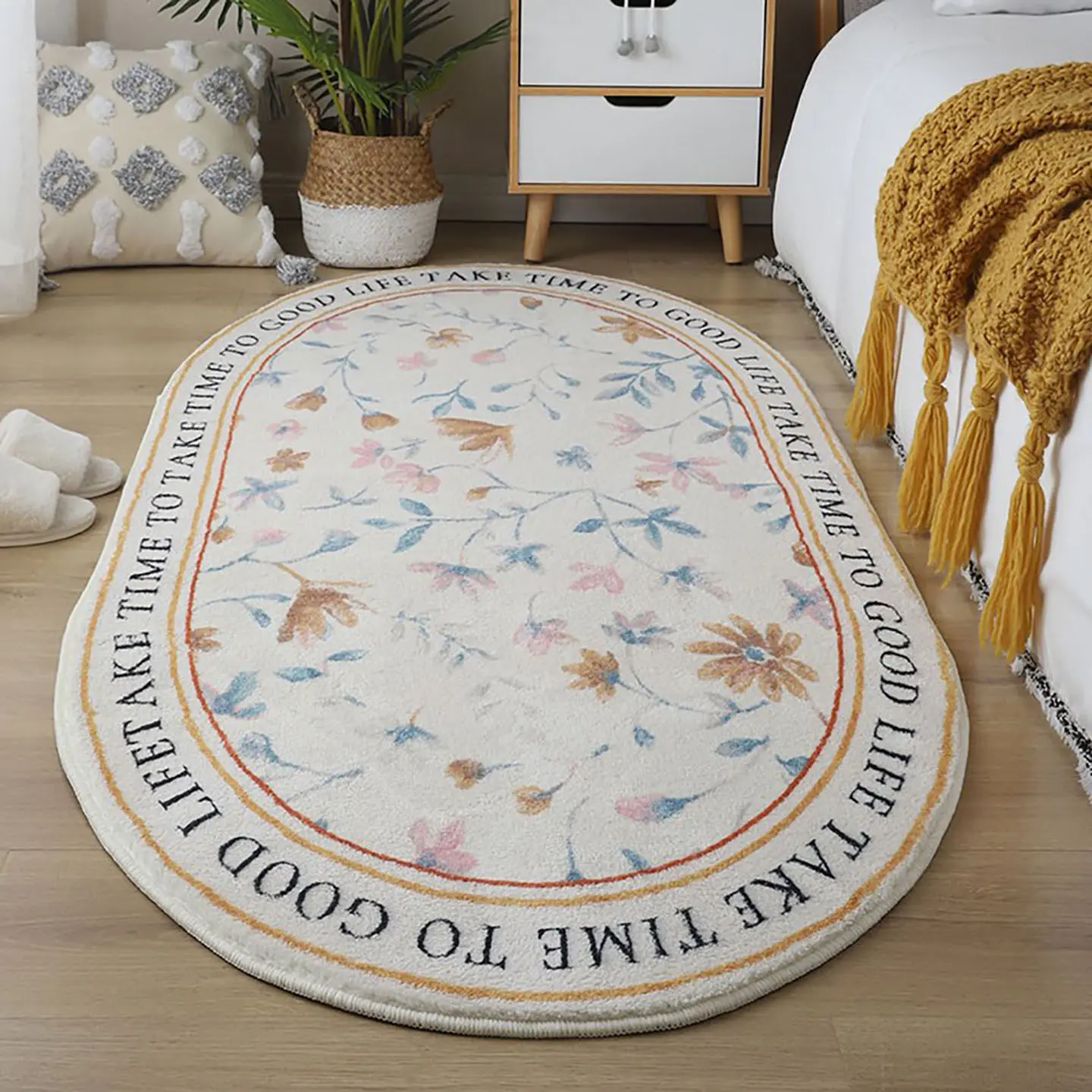 imitation velvet carpet bedroom full of Nordic ins living room coffee table bedside girl room under bed blanket floor mat