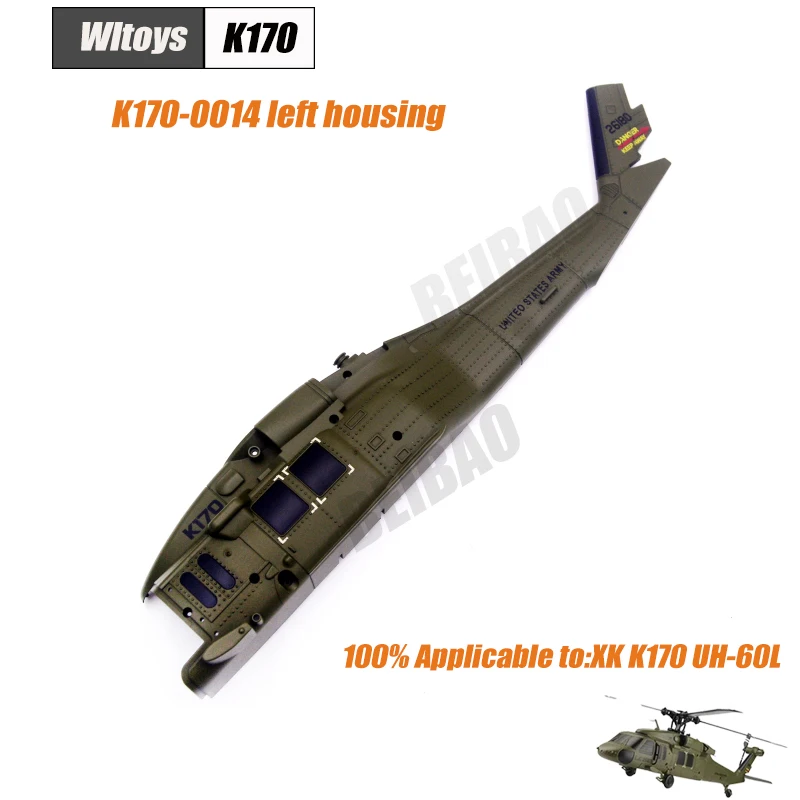 Wltoys XK K170 RC hélicoptère pièces de rechange hélice moteur récepteur Servo ESC train d'atterrissage vis engrenage arbre principal plaque transversale etc.