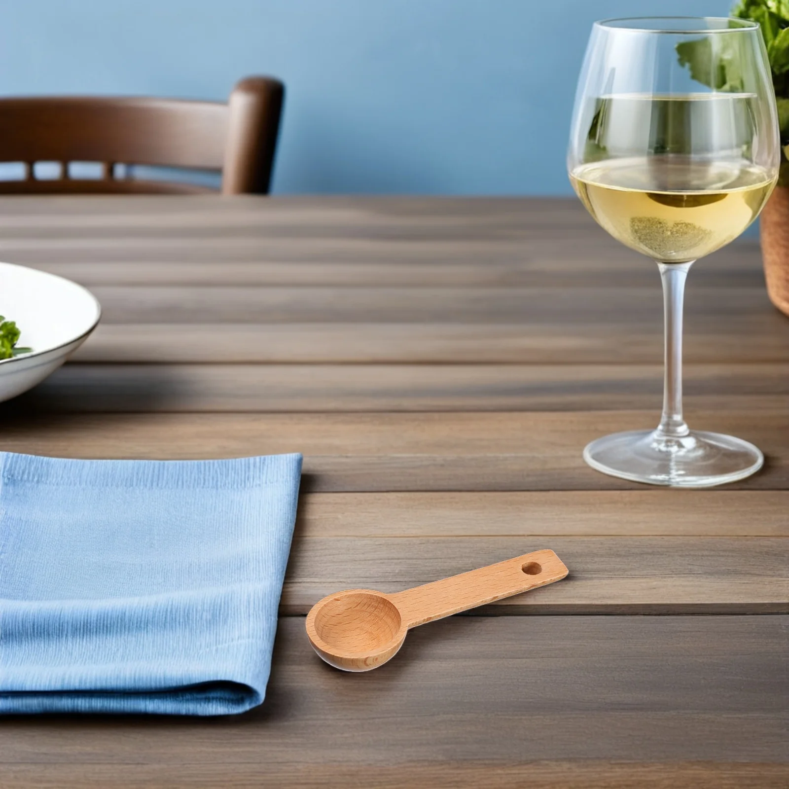 

4 шт. деревянная мерная ложка, аксессуары для совок, мерные ложки для выпечки, кофейные зерна, бежевый