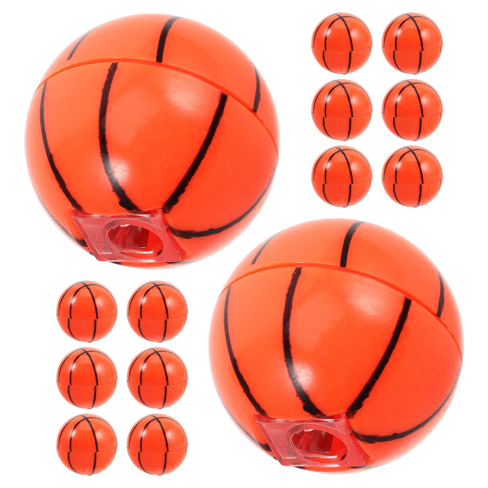 

20Pcs Basketball Pencil Sharpener Creative Round Ball Design Single Hole Manual Sharpener for Students School Supplies Cute