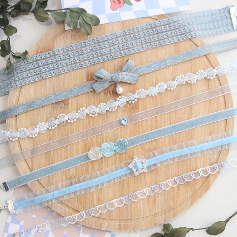 Синяя-фея-сексуальное-колье-для-женщин-модный-жемчужный-бант-роза-цветок-звезда-ожерелье-ключицы-женские-ювелирные-аксессуары-подарок-для-девочки